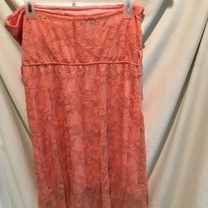 Rue 21 Strapless Dress with Hi-low skirt